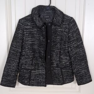 NWOT Talbots Monochrome Tweed Jacket